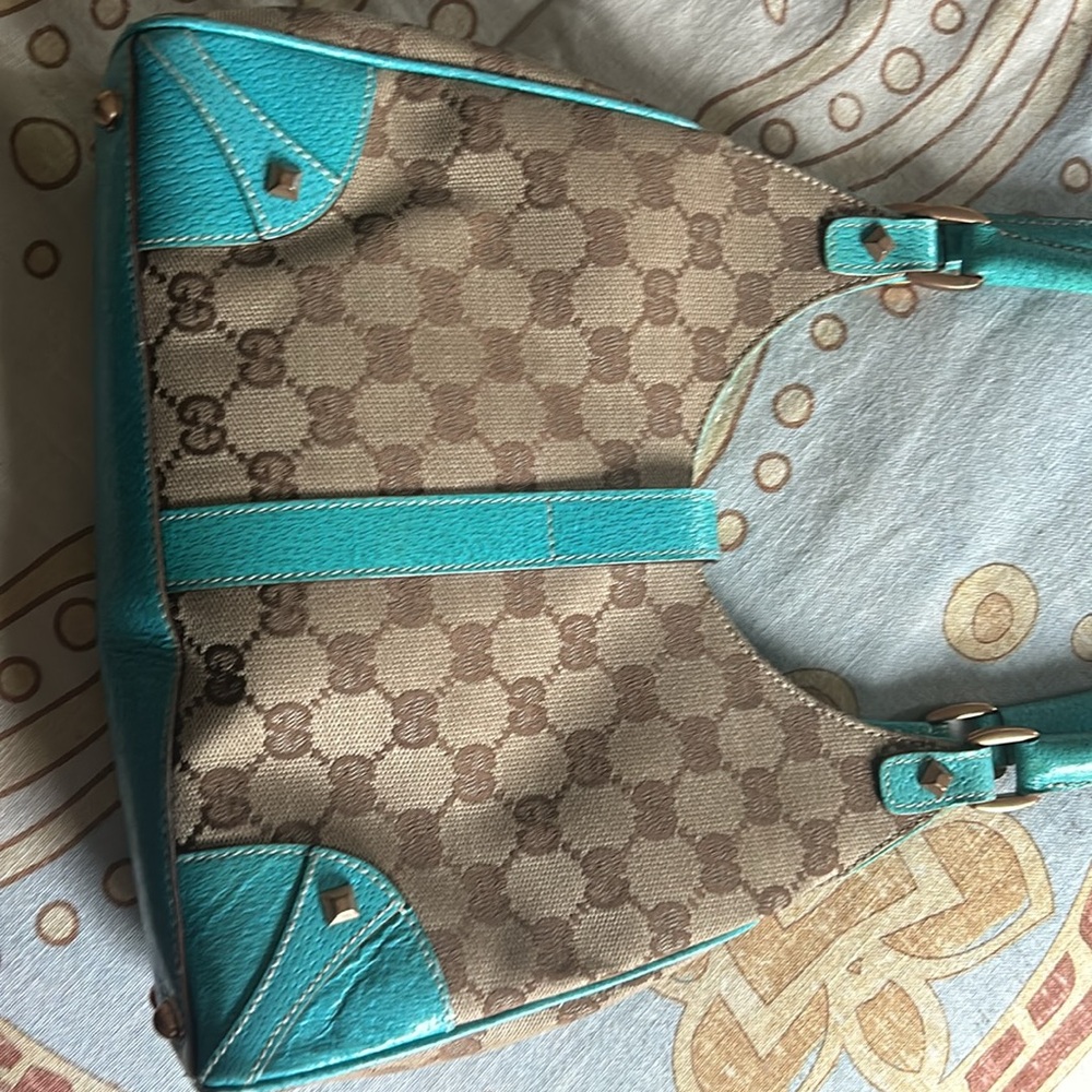 Monogram Jackie O Hobo, 10.25, H 6.26, W 2.75, Base length: 10.25, D 8.25 - Picture 2 of 8